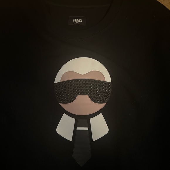 Fendi Studded Karlito Sweatshirt SIZE 56 - Picture 5 of 7